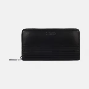 卡尔文·克莱恩/Calvin Klein 女士纯黑长款钱包/票夹 GP0120 R5400-CKCK